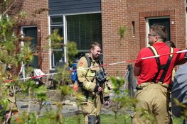 Gaslek in voortuin woning Enkhuizen