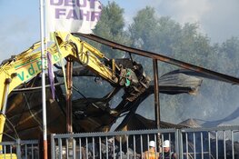 Schade brand Grootebroek overdag goed zichtbaar