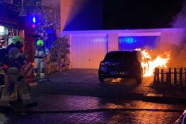 Autobrand in Enkhuizen