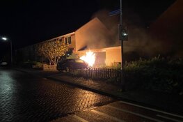 Autobrand in Enkhuizen