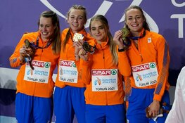 Noordhollandse Lieke Klaver en Lisanne de Witte naar EK-goud met estafetteploeg