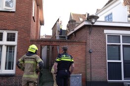 Brandmelding in oude centrum Enkhuizen