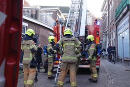 Brandmelding in oude centrum Enkhuizen