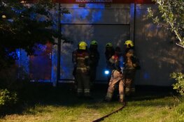 Brand bij pand reddingsbrigade Enkhuizen