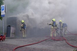 Brand in openbaar toiletgebouw in Enkhuizen