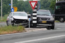 Botsing bij kruising Voorland in Enkhuizen