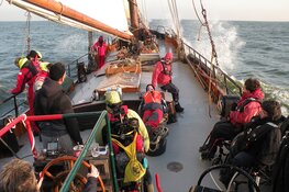 De Lutgerdina vaart de Enkhuizer Klipperrace met inclusief zeilteam
