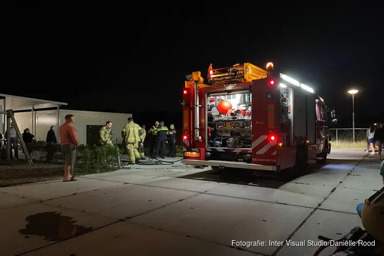 Bewoner opvanglocatie in Enkhuizen blust beginnende brand