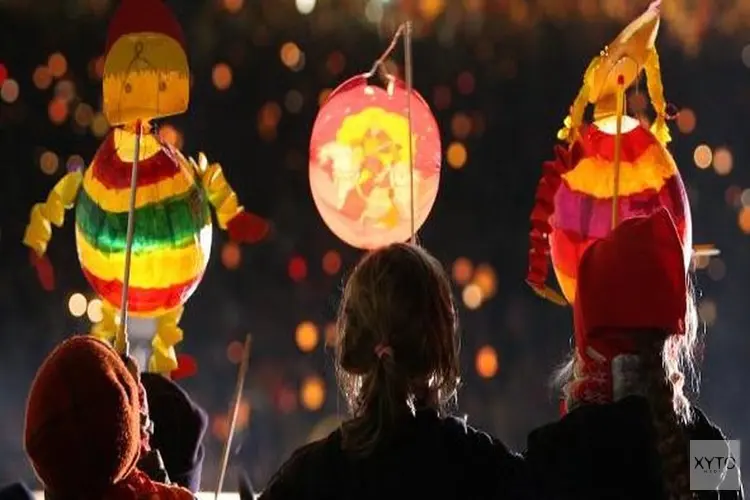 Sint Maarten optocht door de binnenstad