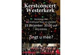 Meezing Kerstconcert in de Westerkerk in Enkhuizen