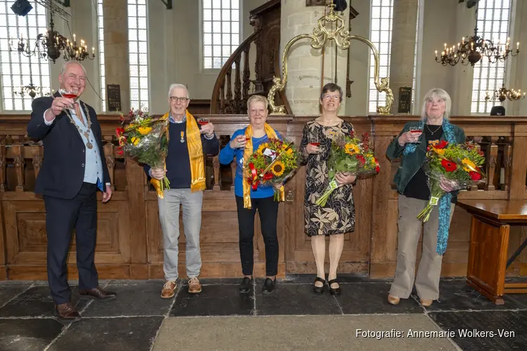 Koninklijke onderscheidingen voor vier inwoners van Enkhuizen