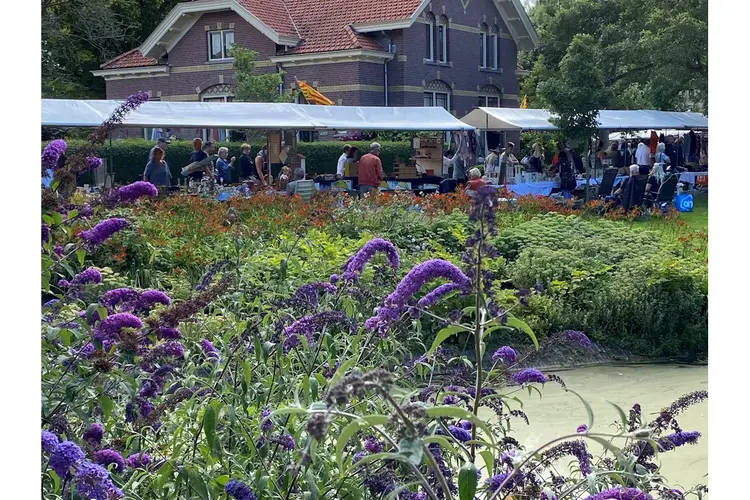 Vlooienmarkt in het Snouck van Loosenpark in Enkhuizen
