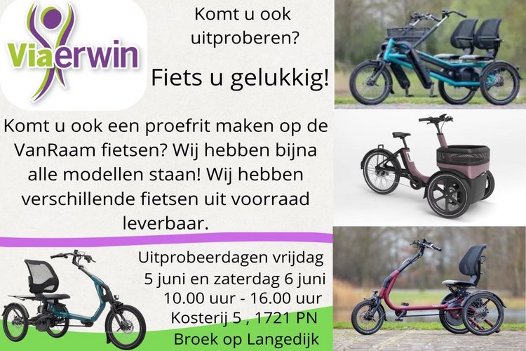 Open Dagen op 5 en 6 juni bij ViaErwin
