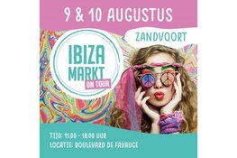 Ibiza-markt op de Boulevard in Zandvoort – na twee keer pech door het weer gaan we voor een laatste mooi weekend!