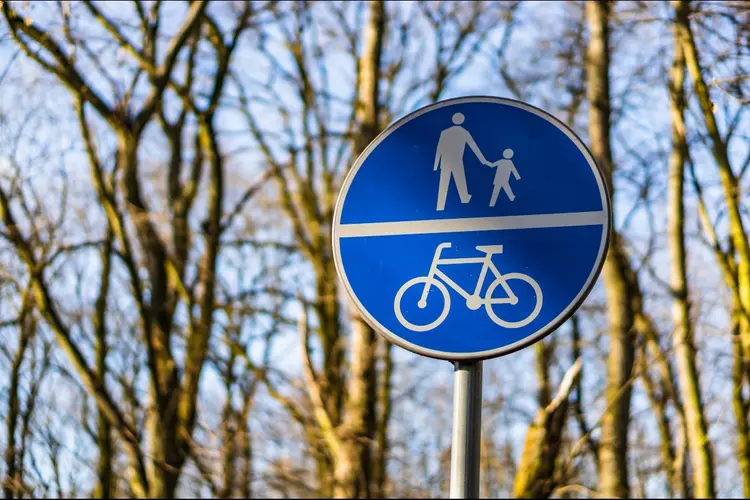 Fietsen in voetgangersgebied Westerstraat