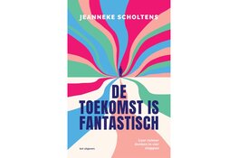 Toekomstonderzoeker Jeanneke Scholtens in het Levenscafé.  ‘De toekomst is fantastisch!’