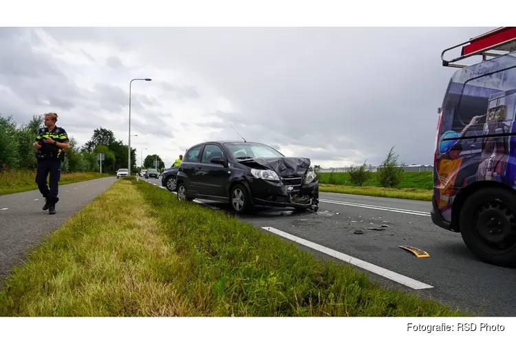 Gewonde na botsing tussen vier voertuigen op N505