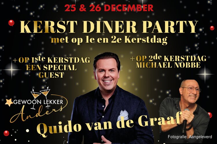 Gewoon Lekker Anders in Hoorn presenteert: Kerst met Quido van de Graaf