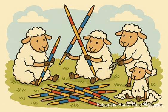 Doe mee met het NK Reuze Mikado bij Hertenkamp Enkhuizen