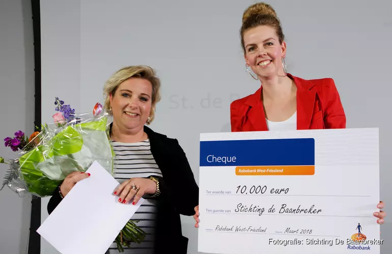 Donatie Rabobank aan Baanbreker