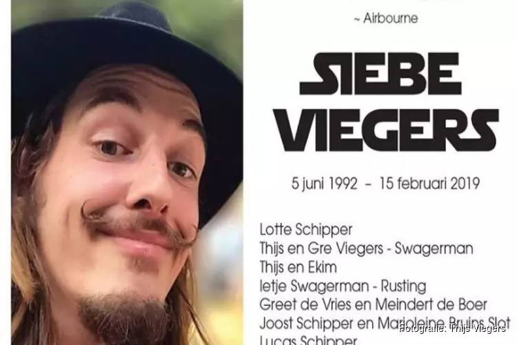 Familie overleden Siebe (26) vraagt donatie voor jongerencentrum in plaats van bloemen