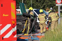 Ongeval in Enkhuizen, automobilist naar ziekenhuis
