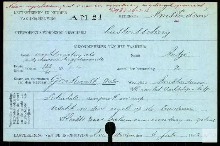 Het visserijregister heeft jou nodig!